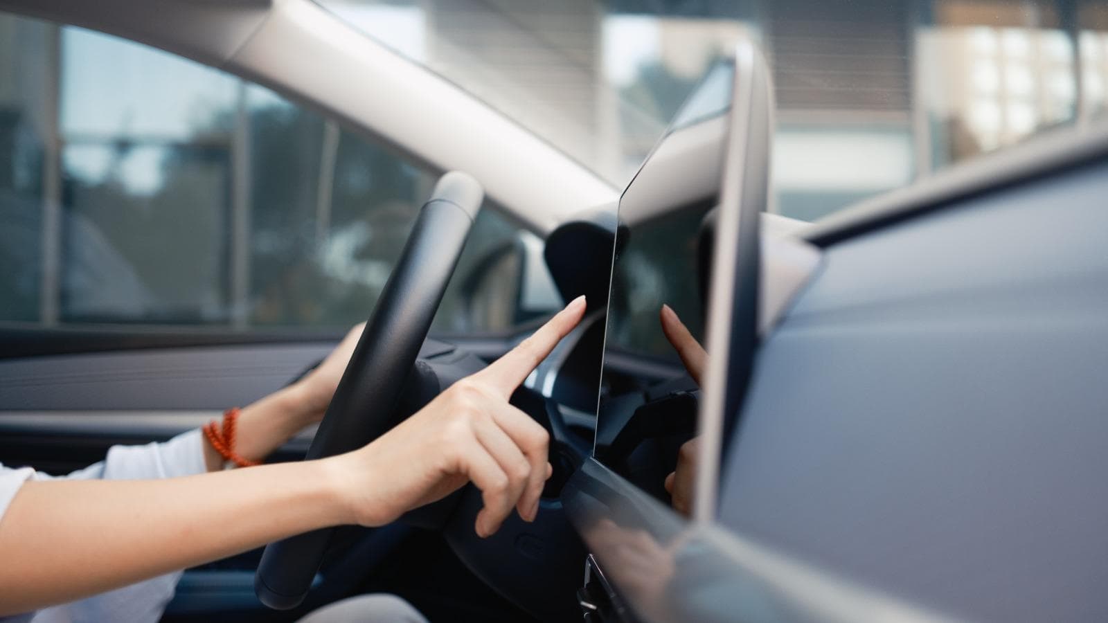 Driver in a car