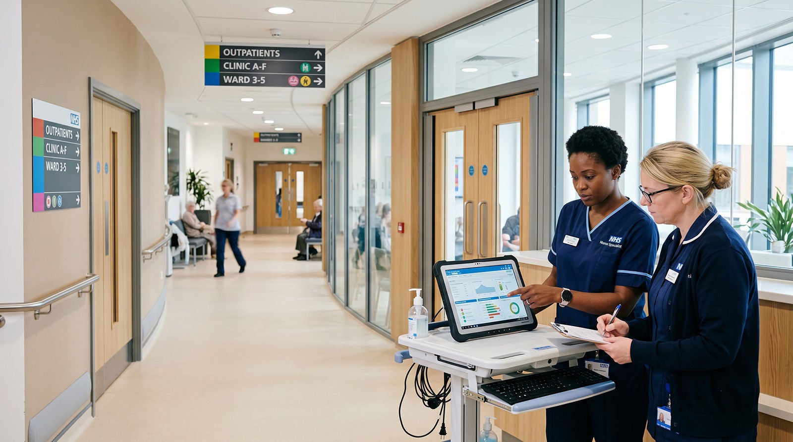 Doctors working at the hospital