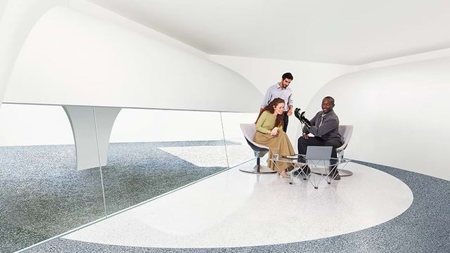 Group of people sitting in meeting room